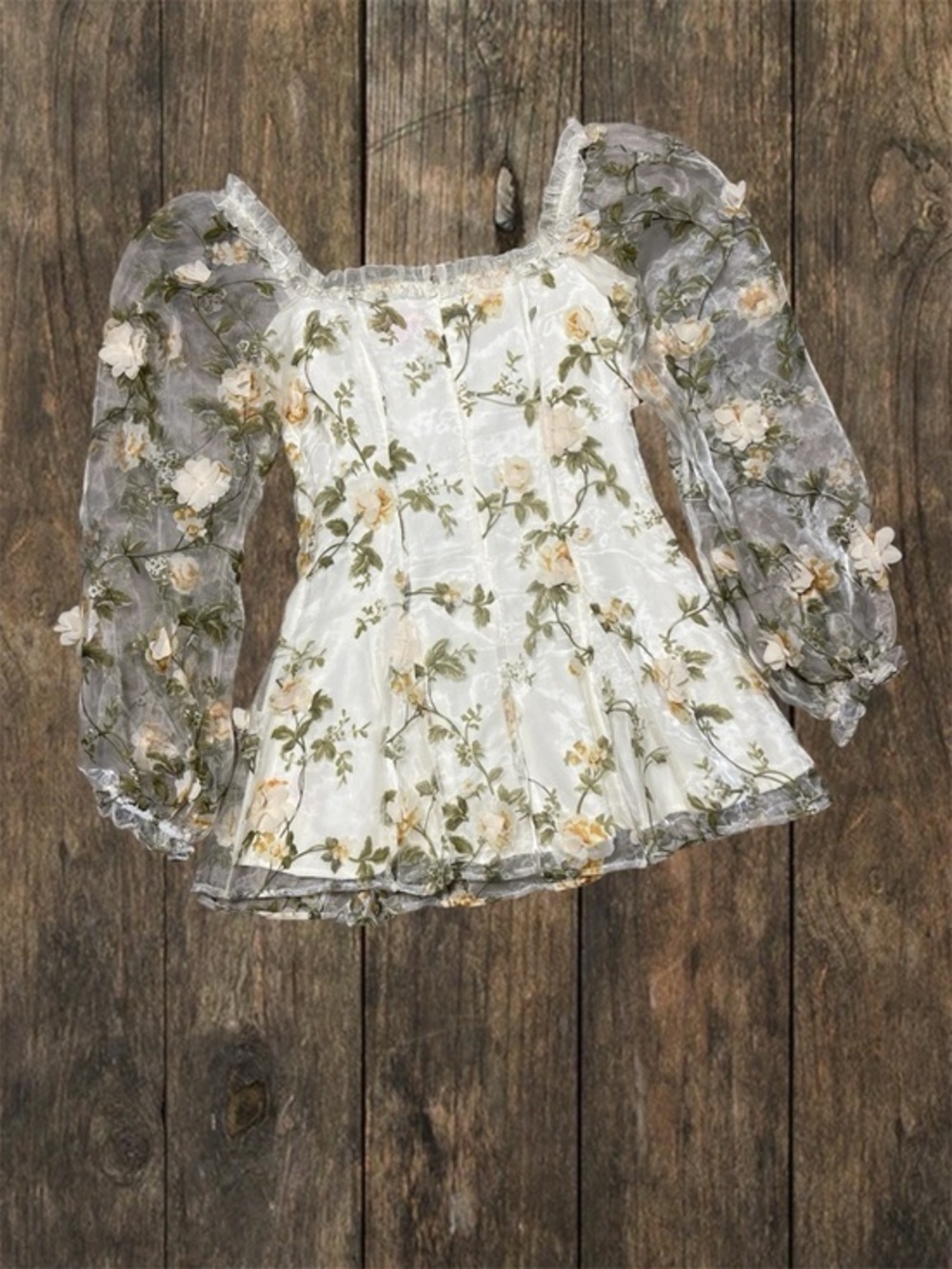 Sugar Thrillz 3D Floral Mini Dolls Kill Dress